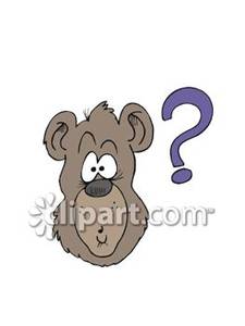 Confused Bear   Royalty Free Clipart Picture