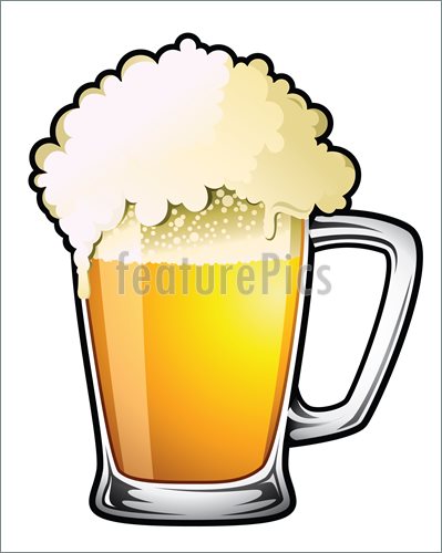 Draft Beer Clipart Overflowing Draught Beer