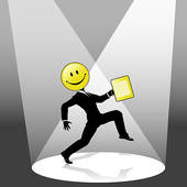 Employee Spotlight Clipart Smiley High Step Business