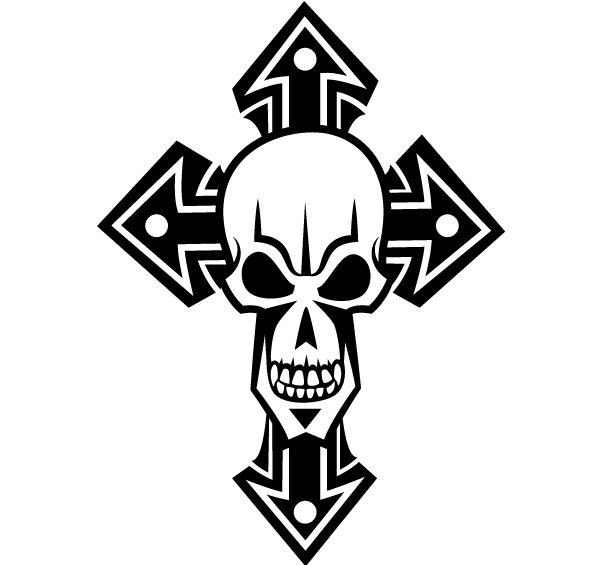 Free Skull Cross Vector Art   123freevectors
