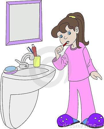 Girl Brushing Teeth 18902874 Jpg
