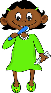 Girl Brushing Teeth Clipart Brushing Teeth    