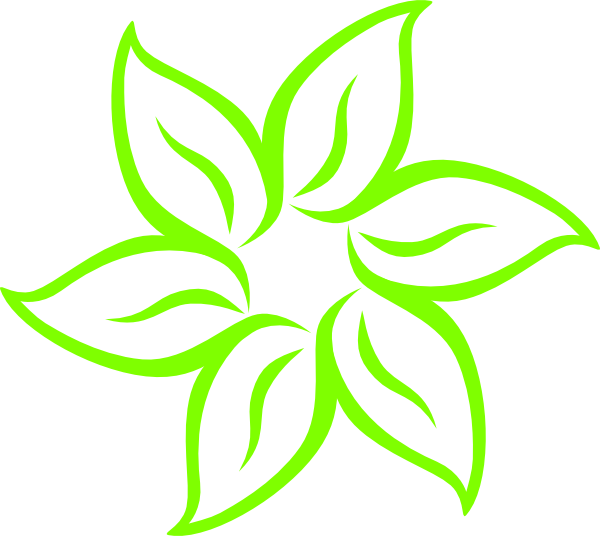 Lime Green Flower Clip Art At Clker Com   Vector Clip Art Online    