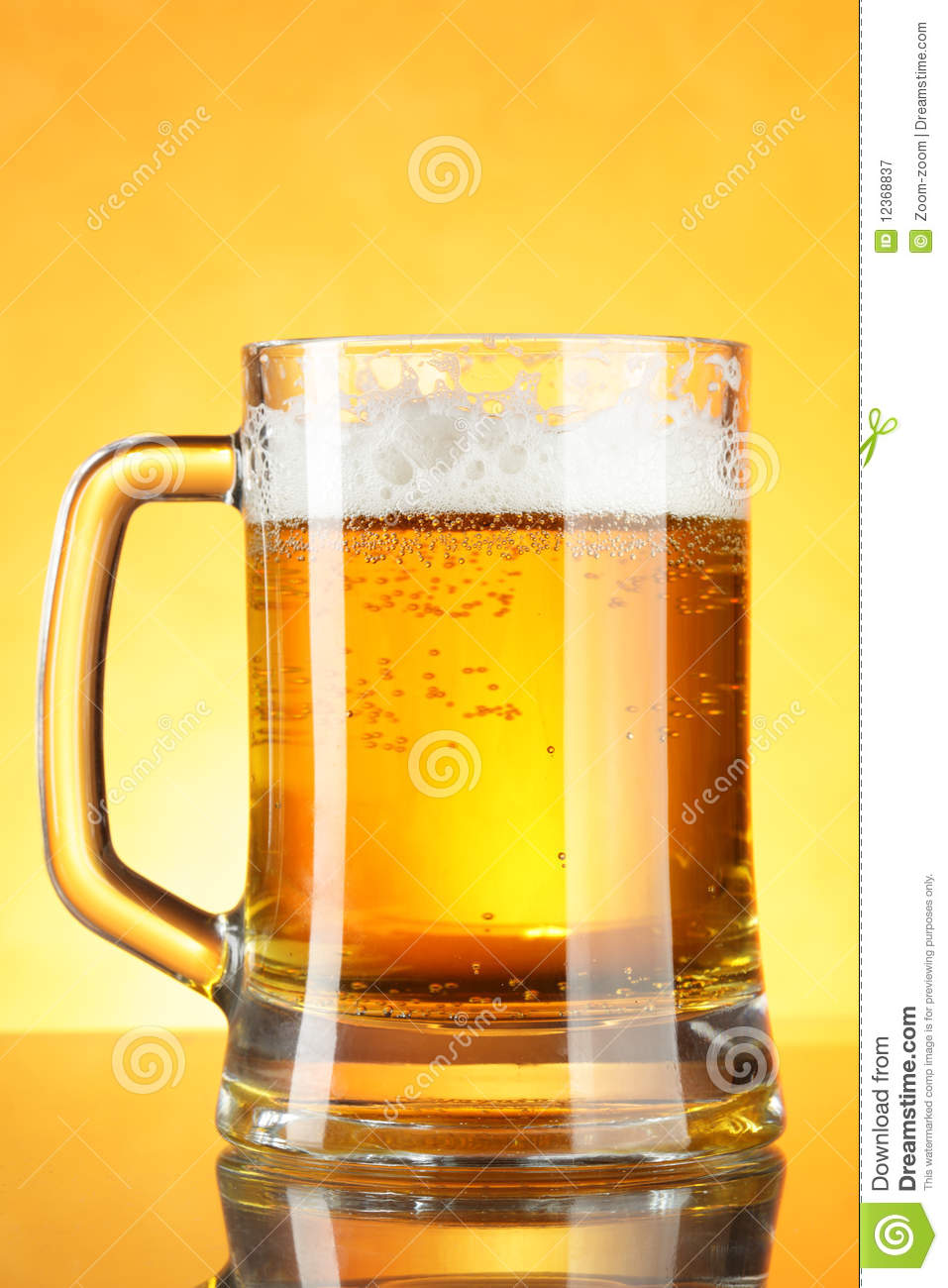 Mug Of Draft Beer Royalty Free Stock Photography   Image  12368837