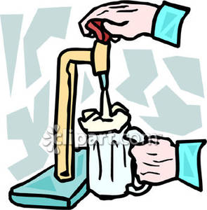 Person Pouring Beer From A Tap Royalty Free Clipart Picture