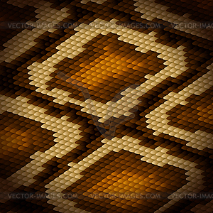 Python Snake Skin Brown Background   Vector Clipart