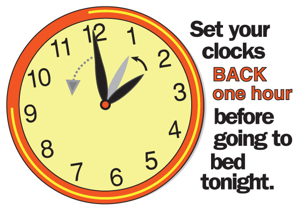 Reminder   Turn Your Clocks Back One Hour Tonight   Fletcher S Chapel    