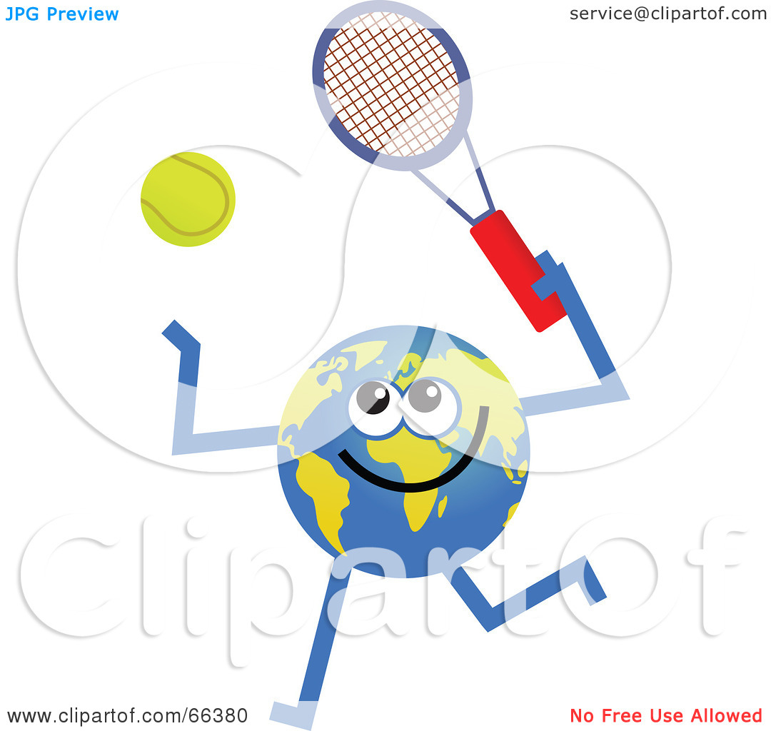 Royalty Free  Rf  Clipart Illustration Of A Global Character Playing