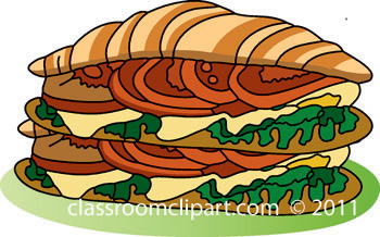 Sandwich Clipart   Sub Sandwich 05a   Classroom Clipart