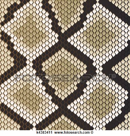 Snake Skin View Large Clip Art Graphic