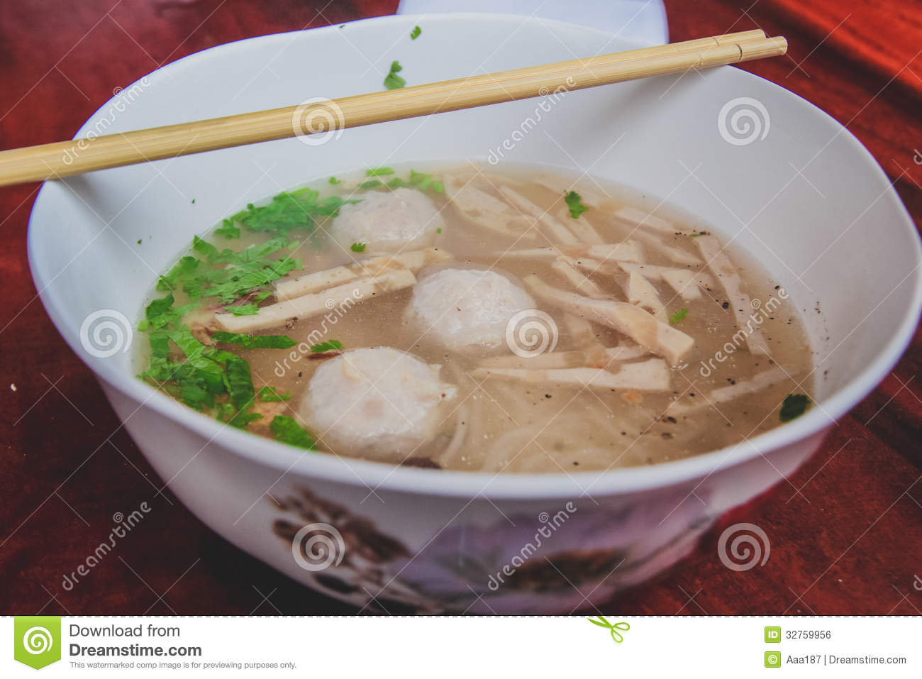 Vietnamese Rice Noodle Soup Royalty Free Stock Image   Image  32759956