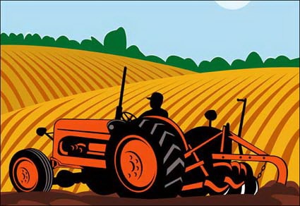Agriculture Farming Clipart Farming Machinery Field Vector