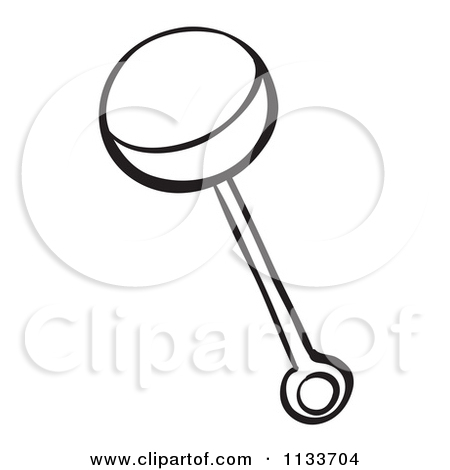 Baby Rattle Clip Art Black And Whitecartoon Of A Black And White Baby