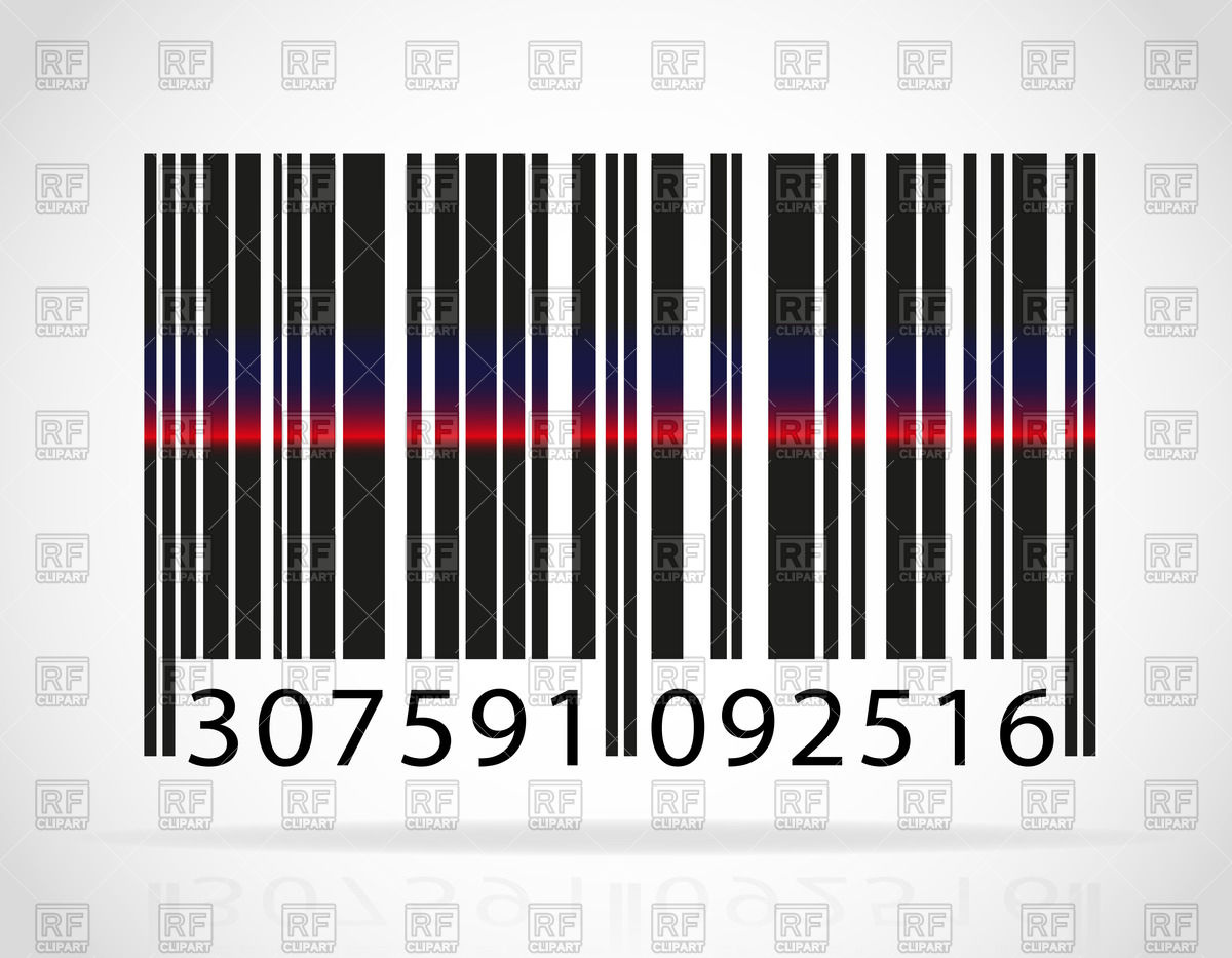 Barcode With Strip From The Laser 67112 Download Royalty Free Vector    