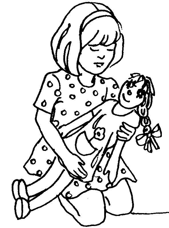 Clipart Black And White  Door Clipart Black And White  Baby Doll