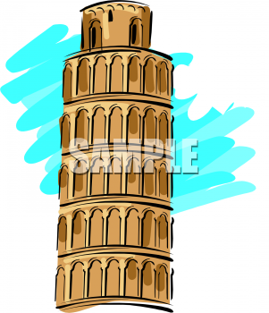 Clipart Picture Of The Leaning Tower Of Pisa