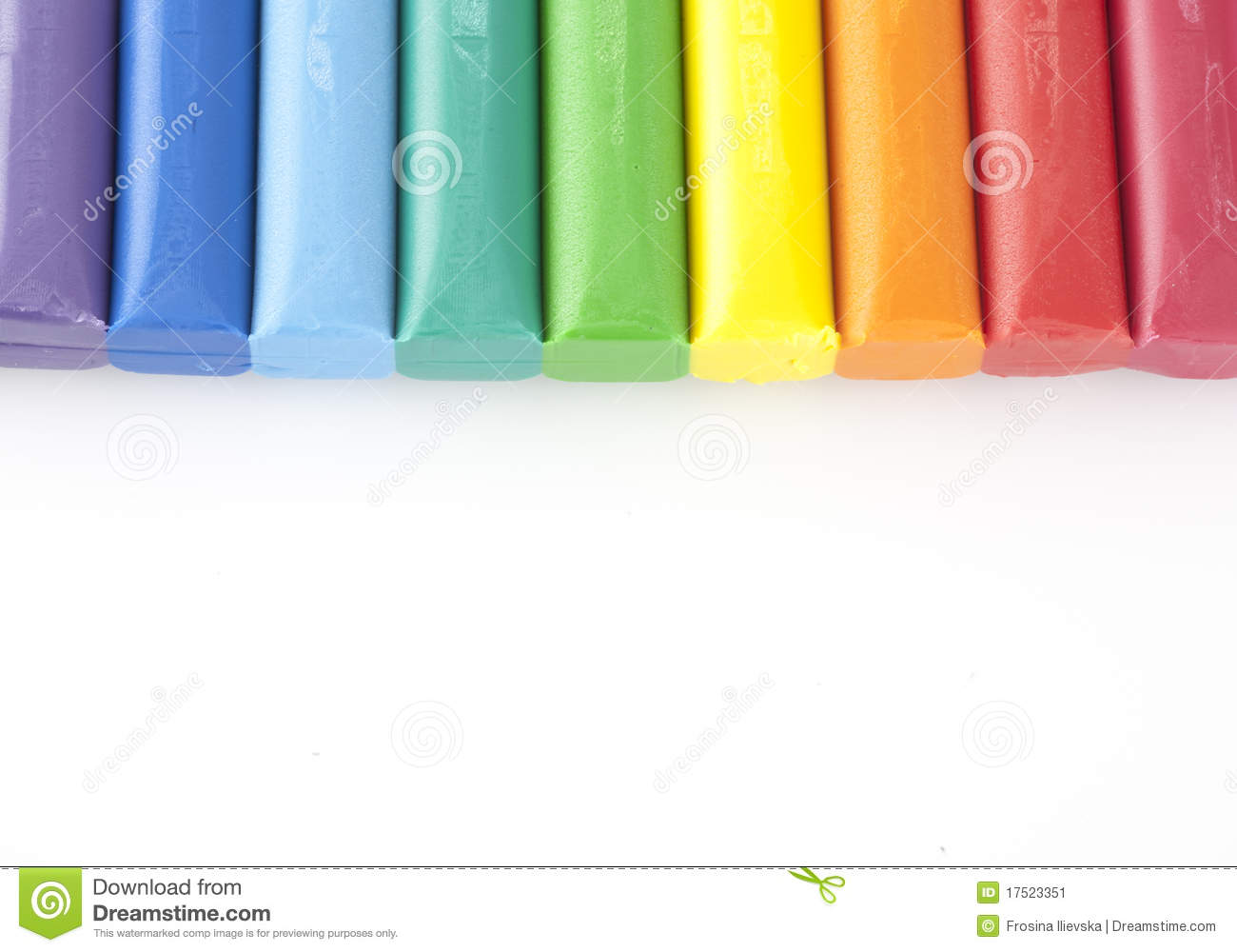 Colorful Modeling Clay Stock Image   Image  17523351