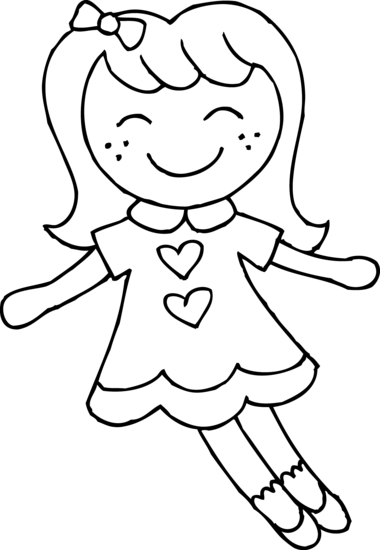 Doll Clipart Black And White   Clipart Panda   Free Clipart Images