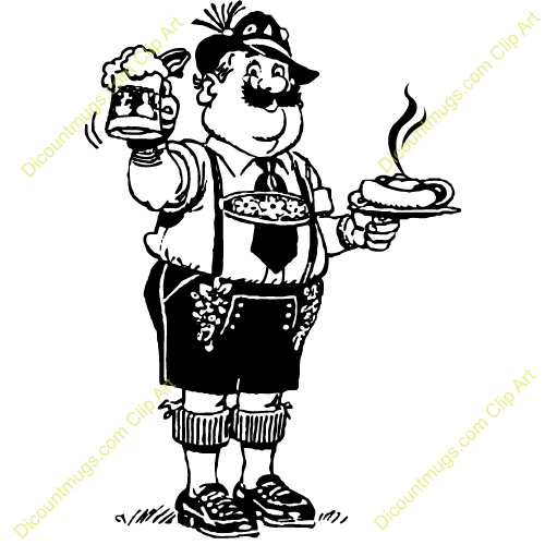 German Man Clipart Clipart 12400 Man With Beer