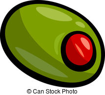 Green Olive Vector Clipart Royalty Free  2579 Green Olive Clip Art