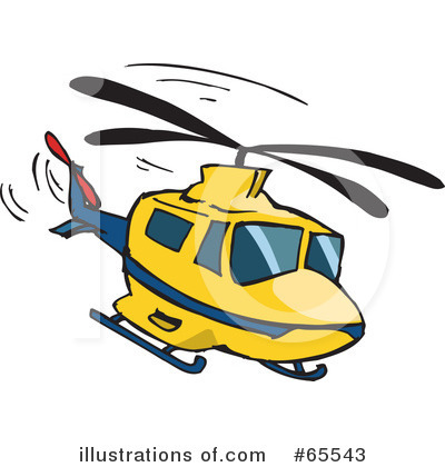 Helicopter Red Clipart