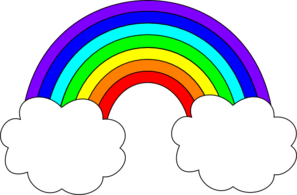 Images Of Rainbow Outline   Clipart Best