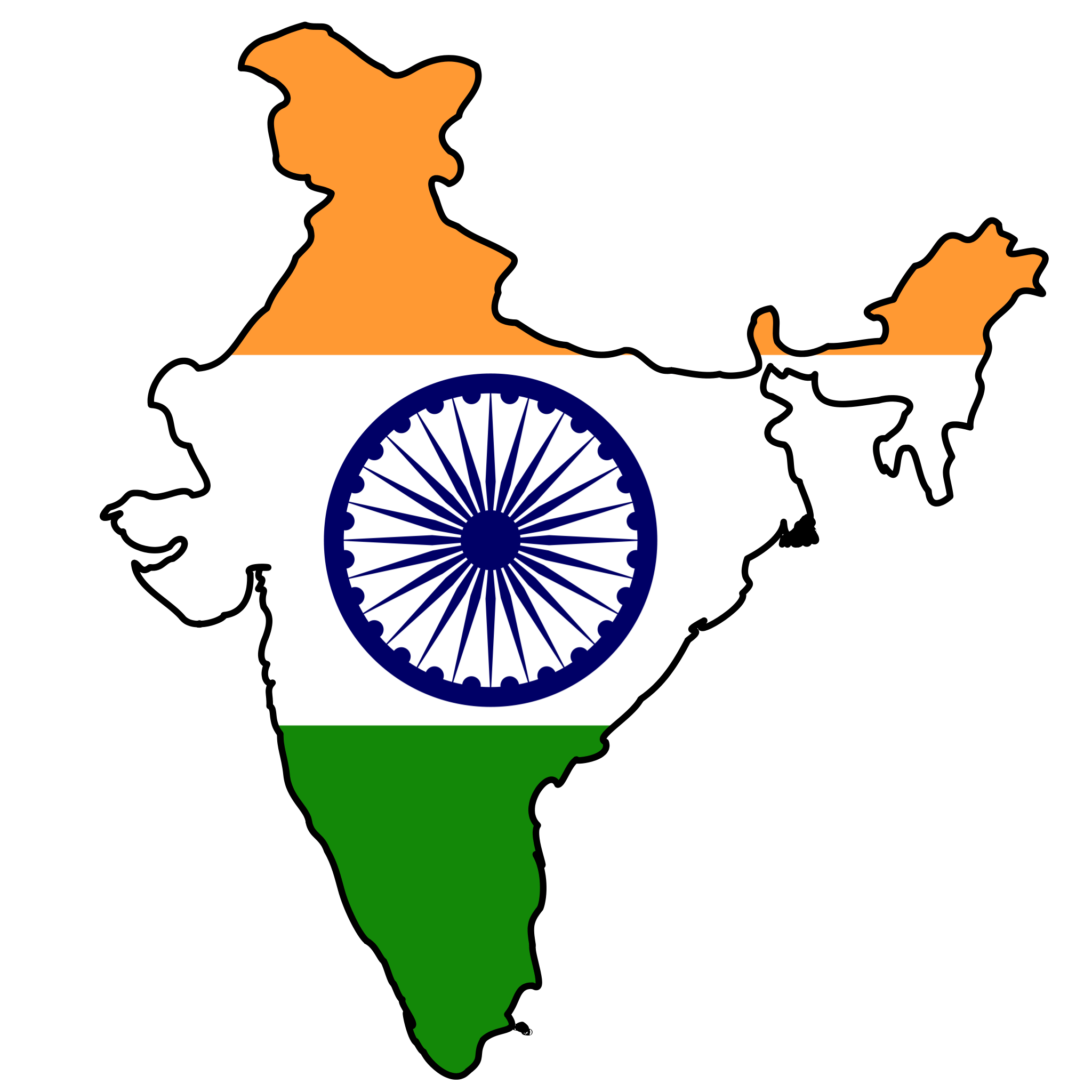 India Map Outline   Viewing Gallery
