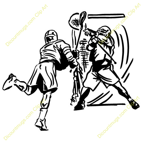 Lacrosse Player Clipart Lacrosse Player And Goalie