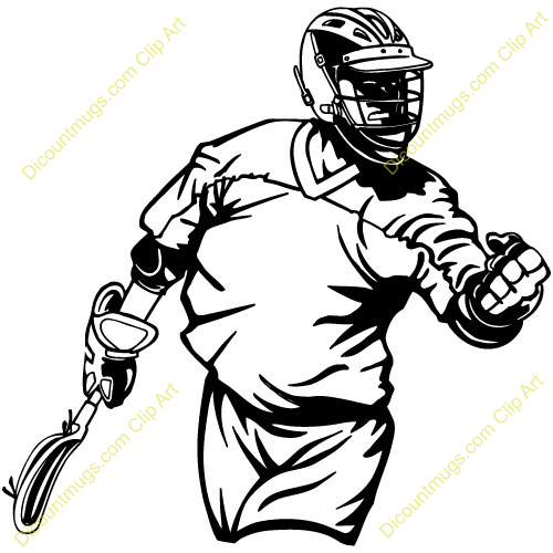 Lacrosse Player Clipart Lacrosse Player Fist Closed
