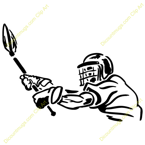 Lacrosse Player Clipart Lacrosse Player Throwing Ball