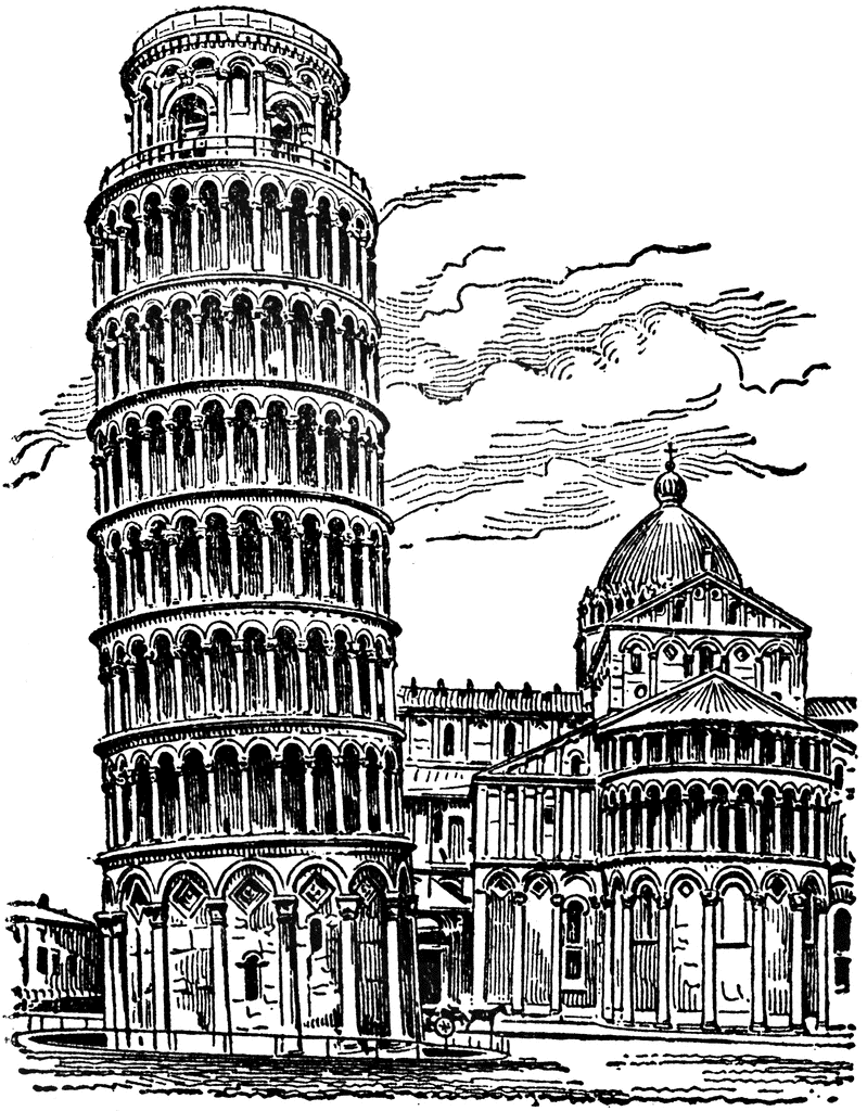 Leaning Tower Of Pisa   Clipart Etc
