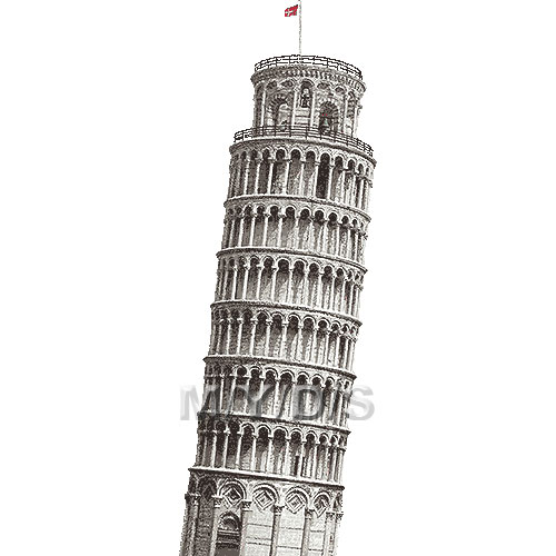 Leaning Tower Of Pisa Clipart Picture   Large