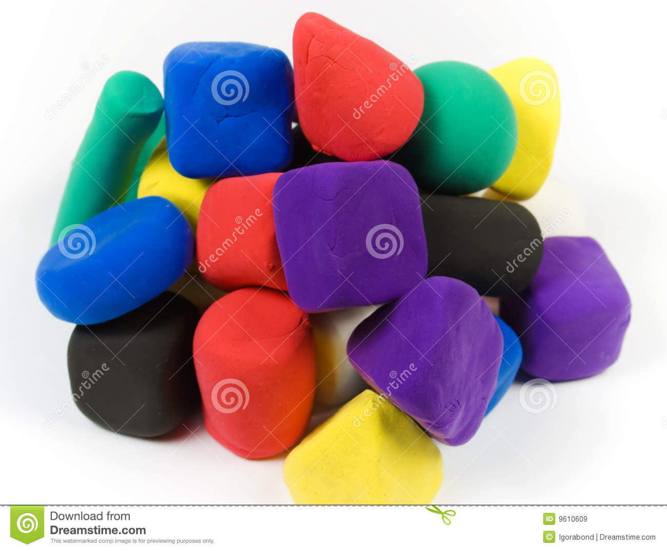 Modeling Clay Shapes Royalty Free Stock Images   Image  9610609