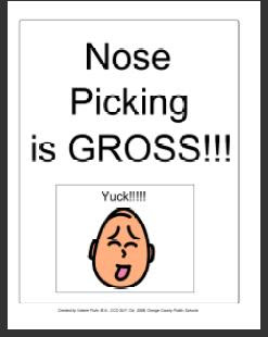 Nose Picking Clipart