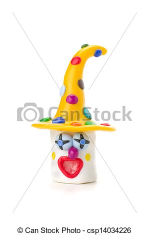 Of Handmade Modeling Clay Clown Figure Csp14034226   Search Clipart