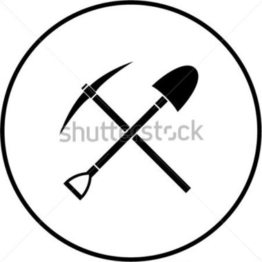Pick And Shovel Crossed Symbol Stock Vector   Clipart Me