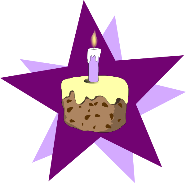 Purple Cake Clip Art At Clker Com   Vector Clip Art Online Royalty