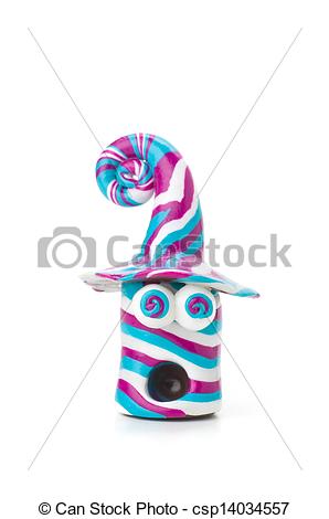 Stock Illustrations Of Handmade Modeling Clay Figure Stripes And Crazy