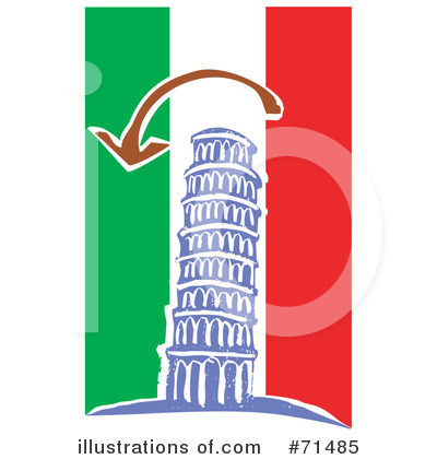 Tower Of Pisa Clipart  71485 By Xunantunich   Royalty Free  Rf  Stock