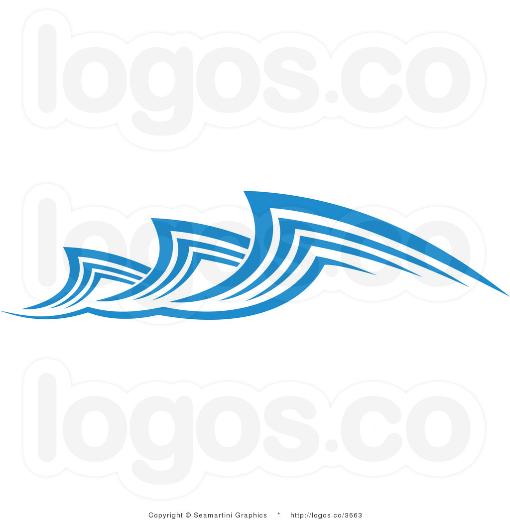 Water Waves Border Clipart Royalty Free Ocean Wave Design Logo By