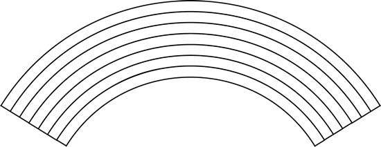 White Rainbow Clip Art Image   Black And White Outline Of A Rainbow