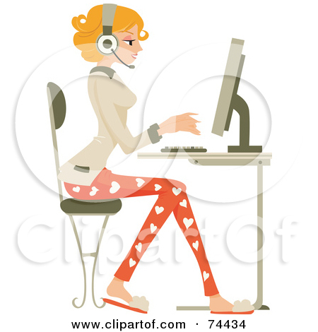 Women Working Clipart Professional Woman Working On