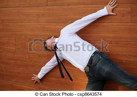 Yuong Man In Despair Lying On The Floor   Csp8643574