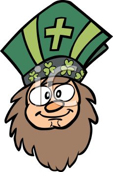 Cartoon Of Saint Patrick   Royalty Free Clip Art Picture