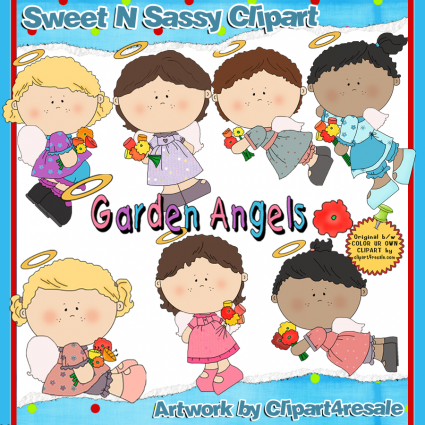 Clipart Garden Angels Exclusives Whimsy Primsy Clipart Product 100 214