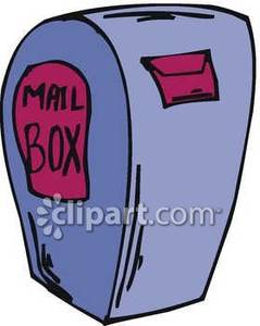 Drop Off Mailbox   Royalty Free Clipart Picture