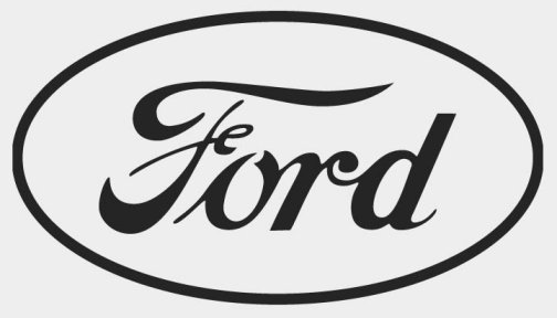 Ford Logos Although It Was Much Fatter Than The Current Logo