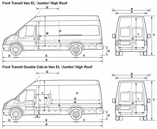 Ford Transit Van Dimensions