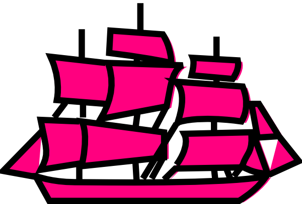 Pink Boat Clip Art At Clker Com   Vector Clip Art Online Royalty Free