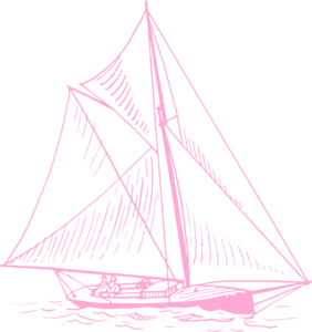 Pink Sailboat Clip Art At Clker Com   Vector Clip Art Online Royalty    